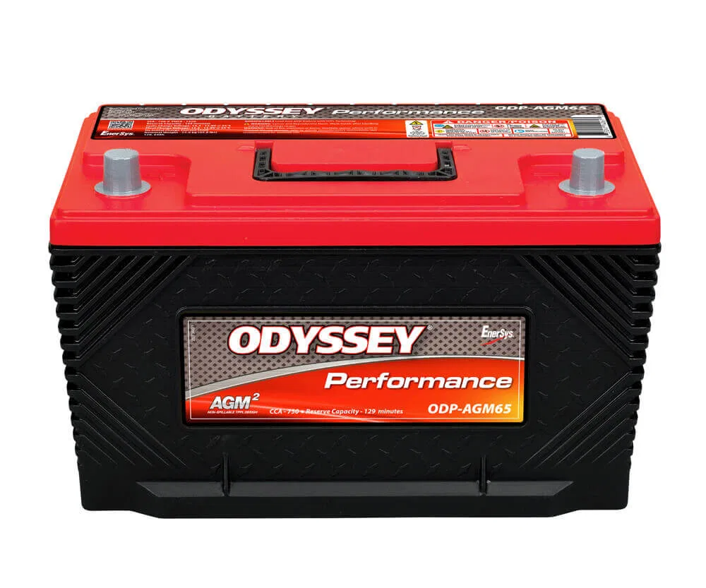 ODP-AGM65 – ODYSSEY Battery, 65 BCI Group Size 12 Volt 762 Cold Cranking Amps/ 1500 Pulse Hot Cranking Amps Standard ...